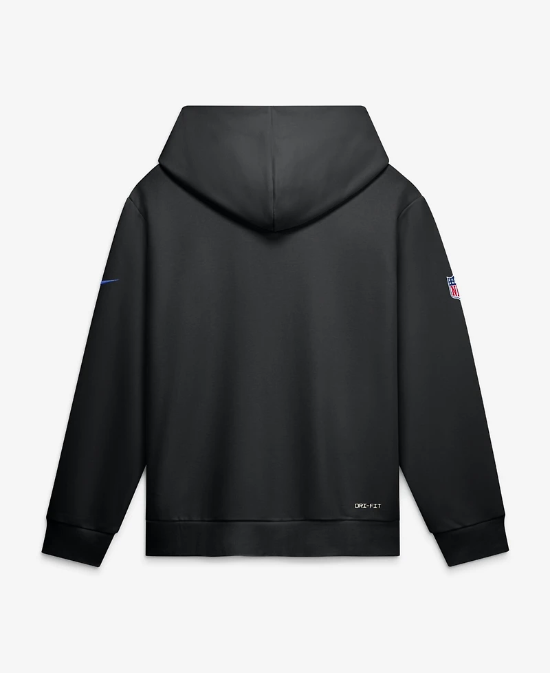 Nike Men's Los Angeles Rams Standard Issue Quarterback Scramble Full-Zip Loose-Fit Hoodie