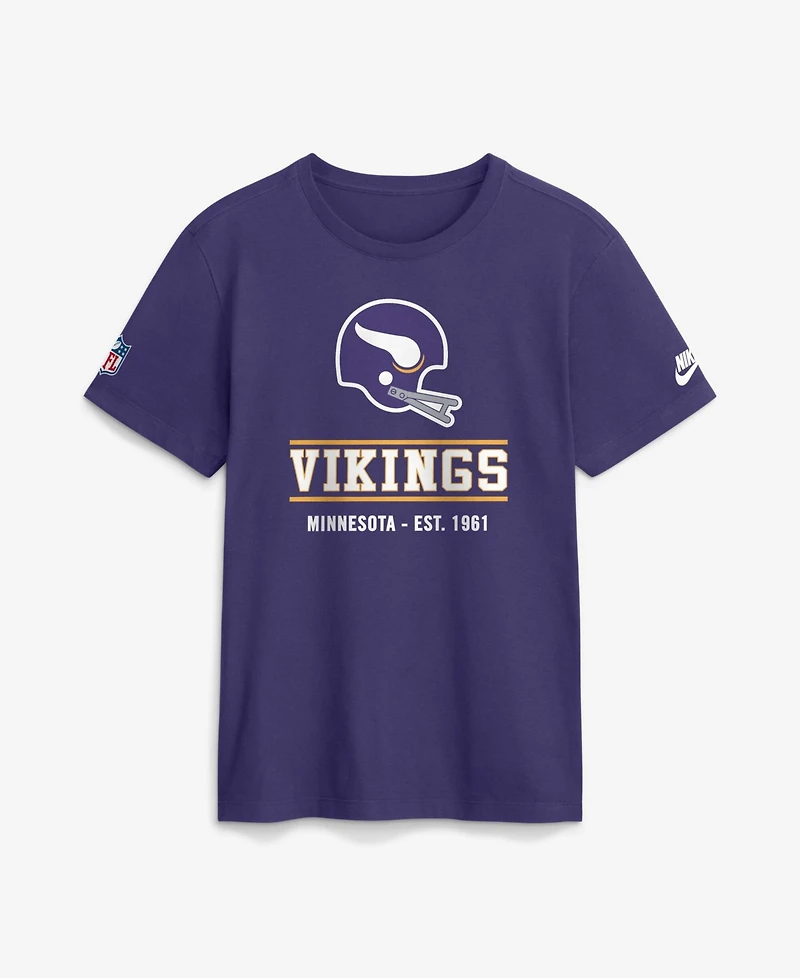Nike Men's Big & Tall Minnesota Vikings Sideline Final Sprint Dri-fit Crew Neck T-Shirt