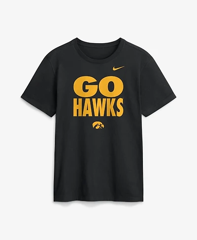 Nike Men's Iowa Hawkeyes Sideline Slogan Crewneck T-Shirt