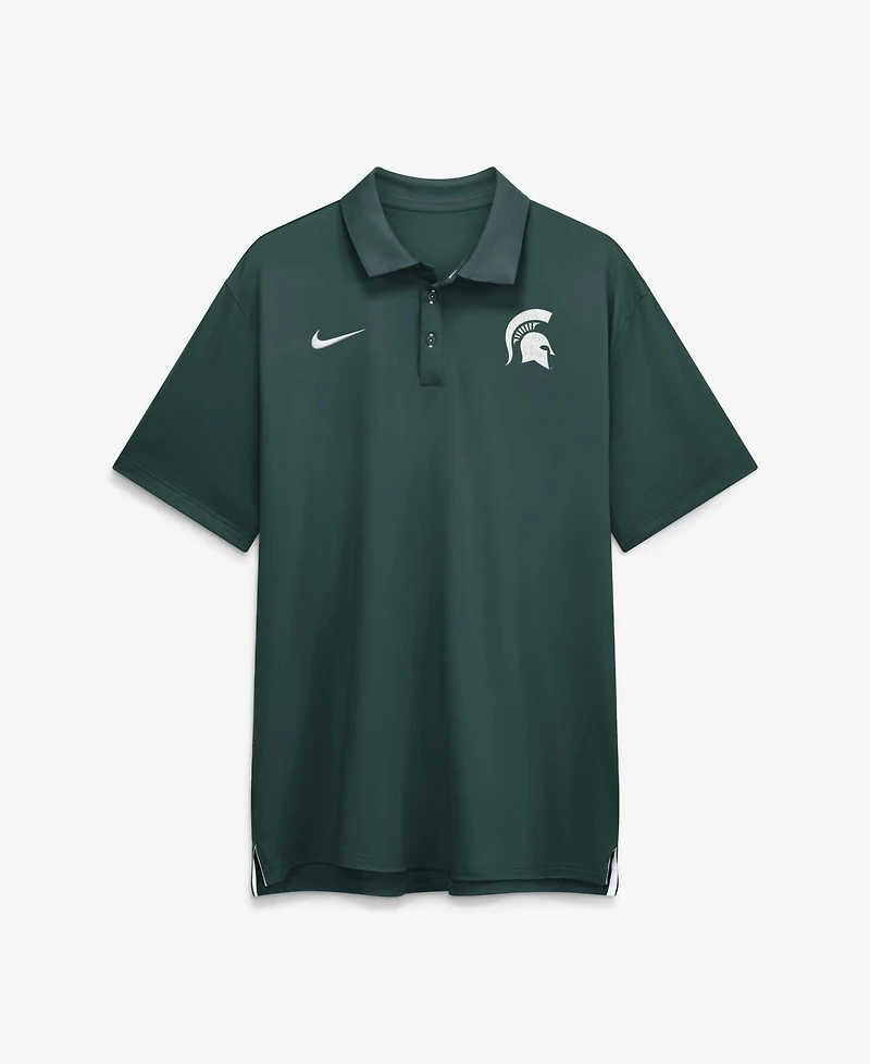 Nike Men's Michigan State Spartans 2026 Sideline Tour Droptail Hem Side Vents Polo Shirt