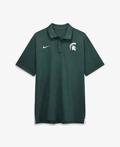 Nike Men's Michigan State Spartans 2026 Sideline Tour Droptail Hem Side Vents Polo Shirt