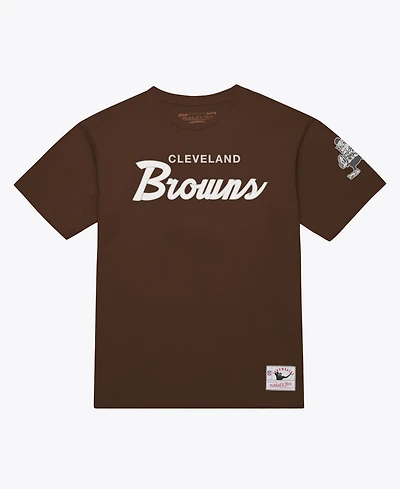 Mitchell & Ness Men's Cleveland Browns Head Coach Screen-Print Classic-Fit T-Shirt