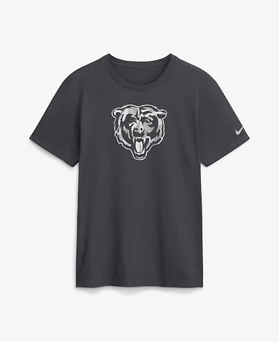 Nike Men's Chicago Bears Fractal Logo Crewneck Regular Fit T-Shirt