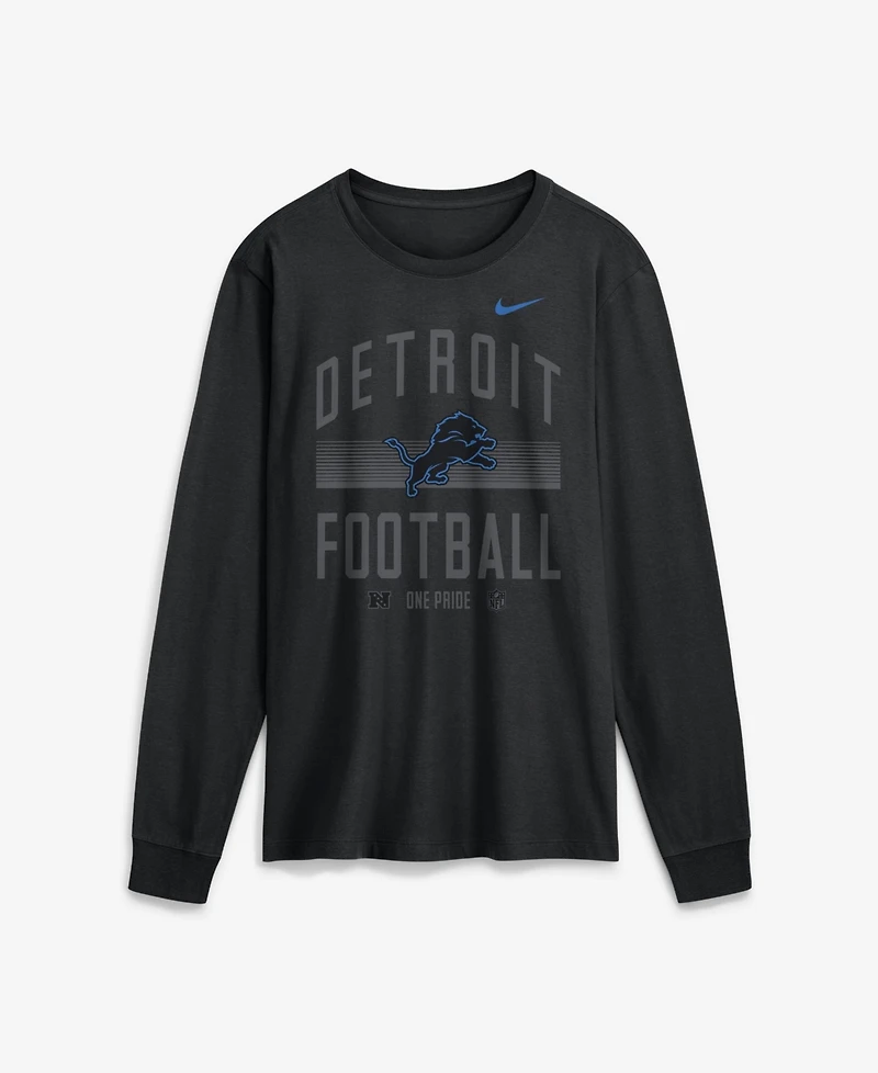 Nike Men's Detroit Lions Always Prepared Essential Classic-Fit Long-Sleeve T-Shirt