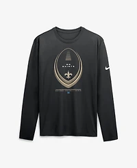Nike Men's New Orleans Saints Legend Icon Long-Sleeve Regular-Fit Crewneck T-Shirt
