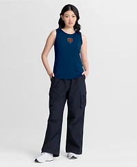 Fanatics Women's Chicago Bears Scoop Neck Draped Mesh Back Tank Top