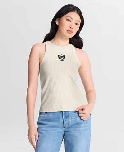 Fanatics Women's Las Vegas Raiders Star Play Ribbed Crewneck Tank Top