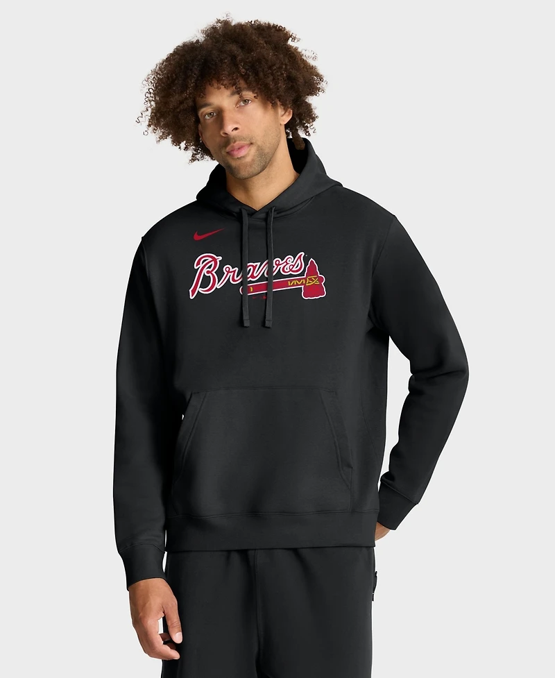 Nike Men's Atlanta Braves Club Fleece Pullover Hoodie