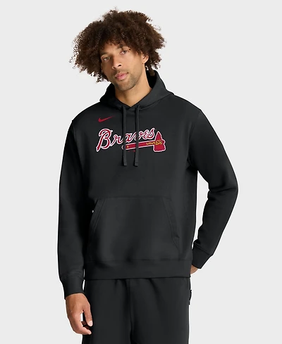 Nike Men's Atlanta Braves Club Fleece Pullover Hoodie