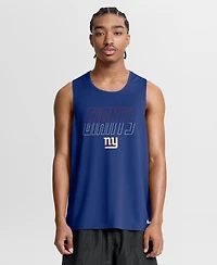 Nike Men's New York Giants Kickoff Miler Dri-fit Sleeveless Tank Top