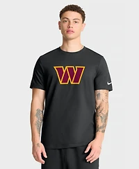 Nike Men's Washington Commanders Essential Logo Screen Print Graphics Standard Fit T-Shirt