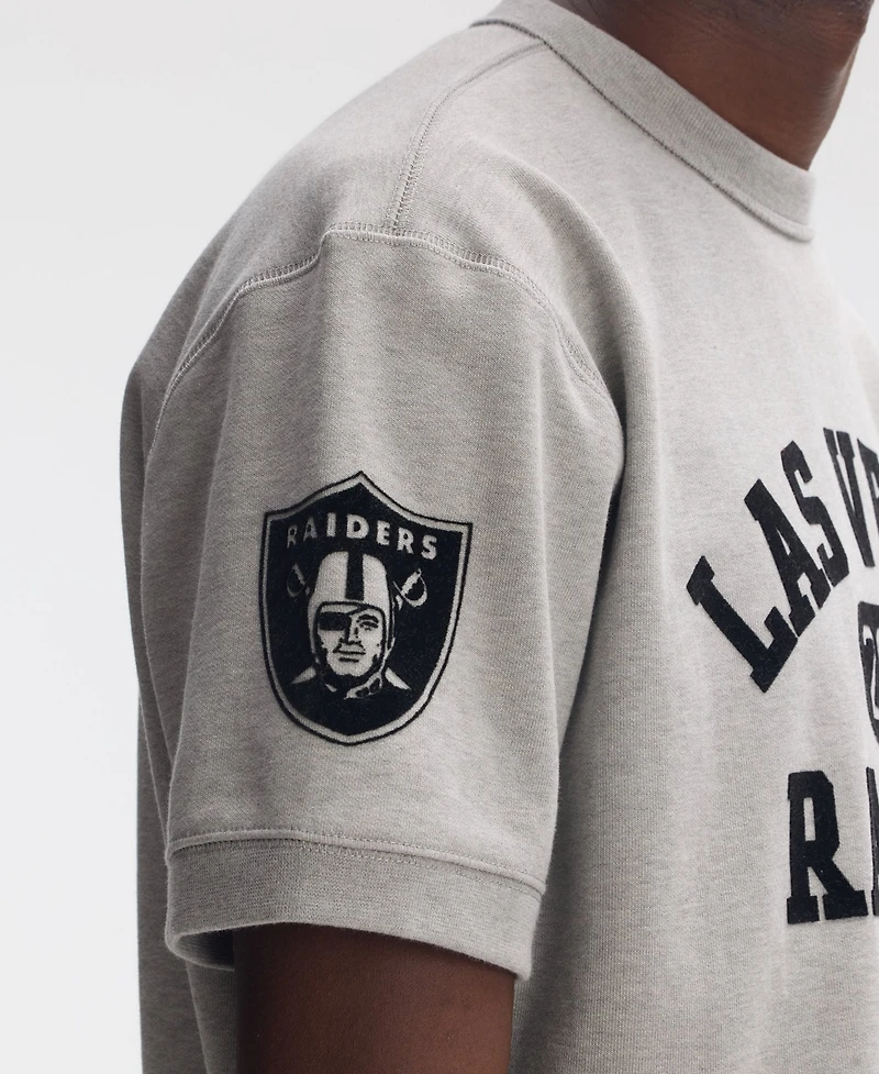 Fanatics Men's Las Vegas Raiders IconicFleece Fleece Crewneck Short-Sleeve Sweatshirt