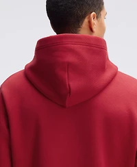 Fanatics Men's Washington Commanders IconicFleece Flocked Classic-Fit Heavyweight Fleece Hoodie