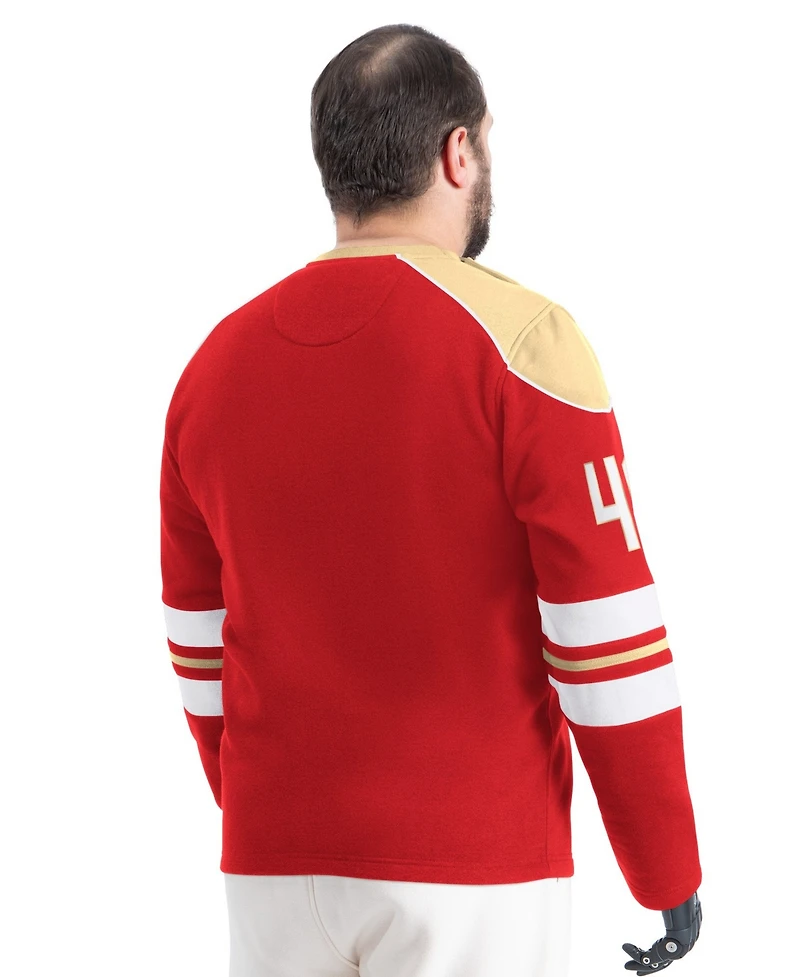 G-iii Sports by Carl Banks Men's San Francisco 49ers Adaptive Lord Stanley Crewneck Sweatshirt
