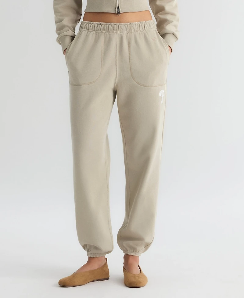 Fanatics Women's Philadelphia Phillies Iconic High-Rise Tapered Track Pants