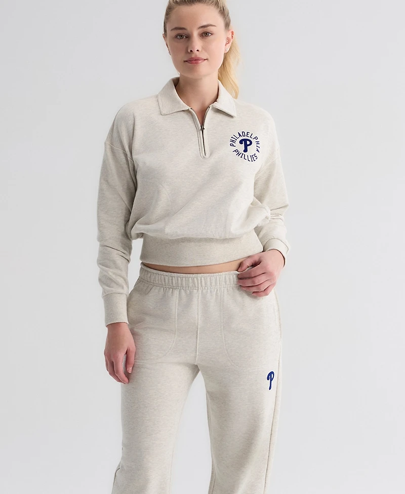 Fanatics Women's Philadelphia Phillies Iconic Terry High-Rise Track Pants