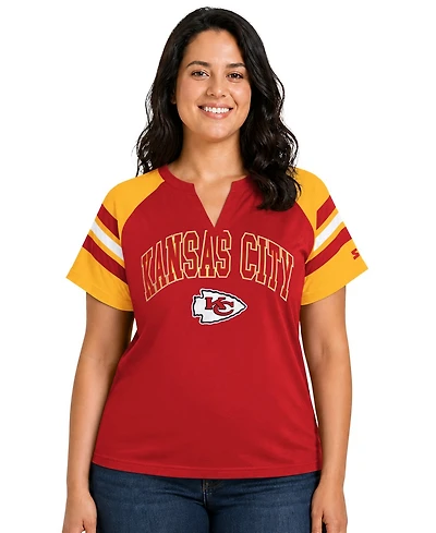 Starter Plus Kansas City Chiefs Game On Raglan-Sleeve T-Shirt