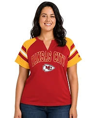 Starter Plus Kansas City Chiefs Game On Raglan-Sleeve T-Shirt