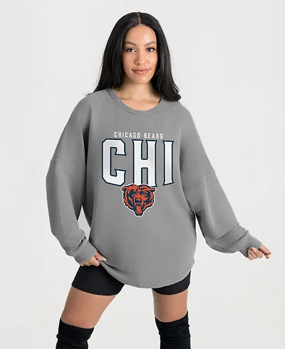 Gameday Couture Women's Chicago Bears Oversized Corded Sweatshirt