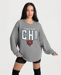 Gameday Couture Women's Chicago Bears Oversized Corded Sweatshirt