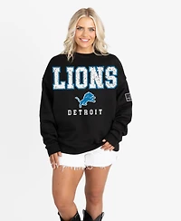 Gameday Couture Women's Detroit Lions Oversized Fleece Sweatshirt