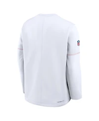 Nike Men's Kansas City Chiefs Sideline Coaches Long-Sleeve Pullover Crew Neck Sweatshirt