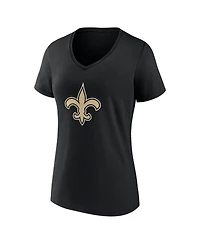 Logo Athletic Women's New Orleans Saints V-Neck T-Shirt