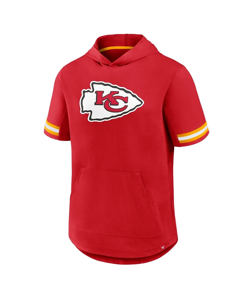 Fanatics Men's Kansas City Chiefs Optimal Play Classic-Fit Short-Sleeve Hoodie