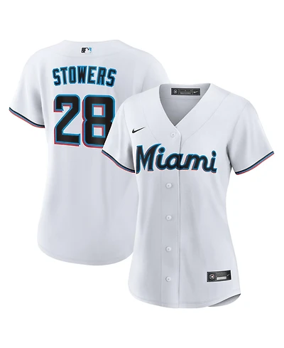 Nike Women's Miami Marlins Kyle Stowers Replica Jersey
