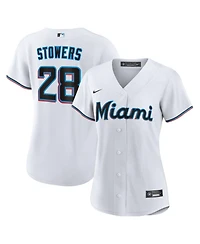 Nike Women's Miami Marlins Kyle Stowers Replica Jersey