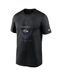 Nike Men's Big & Tall Baltimore Ravens Legend Icon Dri-fit Screen-Print T-Shirt