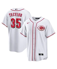 Nike Men's Cincinnati Reds Jose Trevino Relaxed-Fit V-Neck Short-Sleeve Replica Jersey