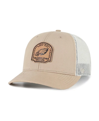 '47 Brand Philadelphia Eagles Leather-Applique Adjustable Trucker Hat