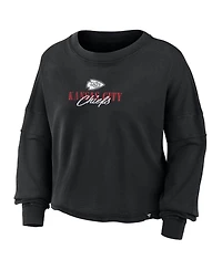 Fanatics Women's Kansas City Chiefs Chop Block Oversized-Boxy Long-Sleeve Top