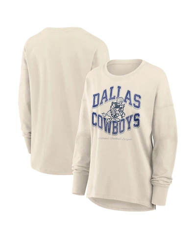 Fanatics Women's Dallas Cowboys Heritage Legacy Distressed Relaxed Fit Long Sleeve T-Shirt
