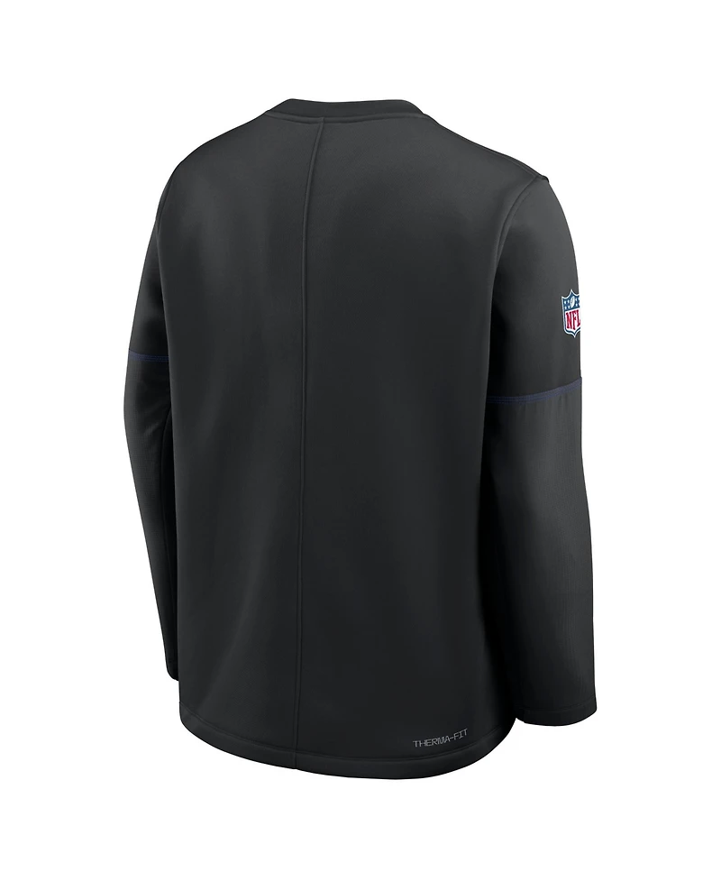 Nike Men's Los Angeles Rams Sideline Coaches Midweight Sweatshirt