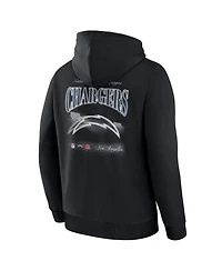Fanatics Men's Los Angeles Chargers Nightfall Hooded Fleece Relaxed-Fit Pullover Hoodie
