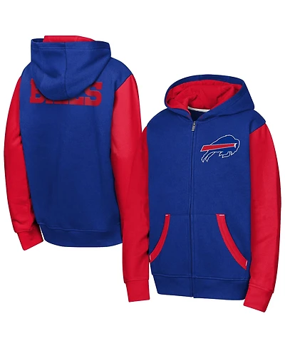 Outerstuff Boys' and Girls' Stadium Full-Zip Colorblock Hoodie