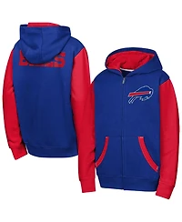 Outerstuff Boys' and Girls' Stadium Full-Zip Colorblock Hoodie