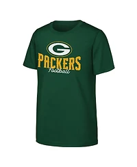 Outerstuff Boys' and Girls' Green Bay Packers Top Pick Crewneck T-Shirt