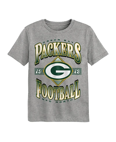 Outerstuff Boys' and Girls' 2T-5T Green Bay Packers Of Days Past Retro Graphic T-Shirt
