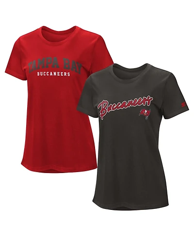 Starter Women's 2-Piece Tampa Bay Buccaneers Screen-Print Graphic T-Shirt Set