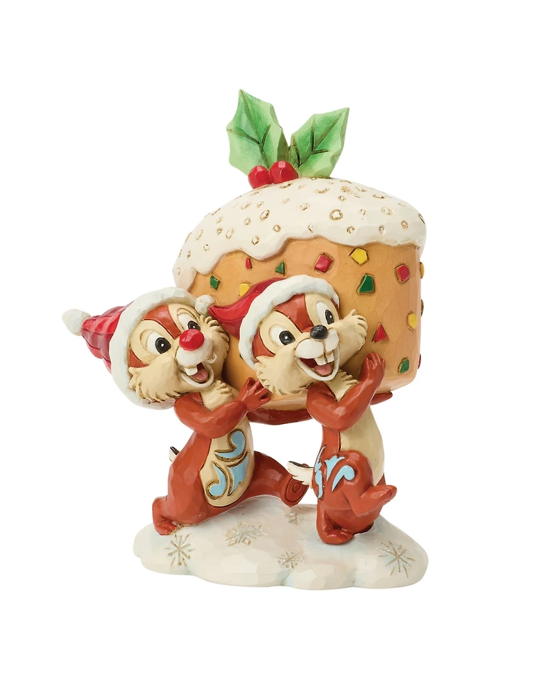 Jim Shore Disney Traditions Chip & Dale Fruit Cake Figurine