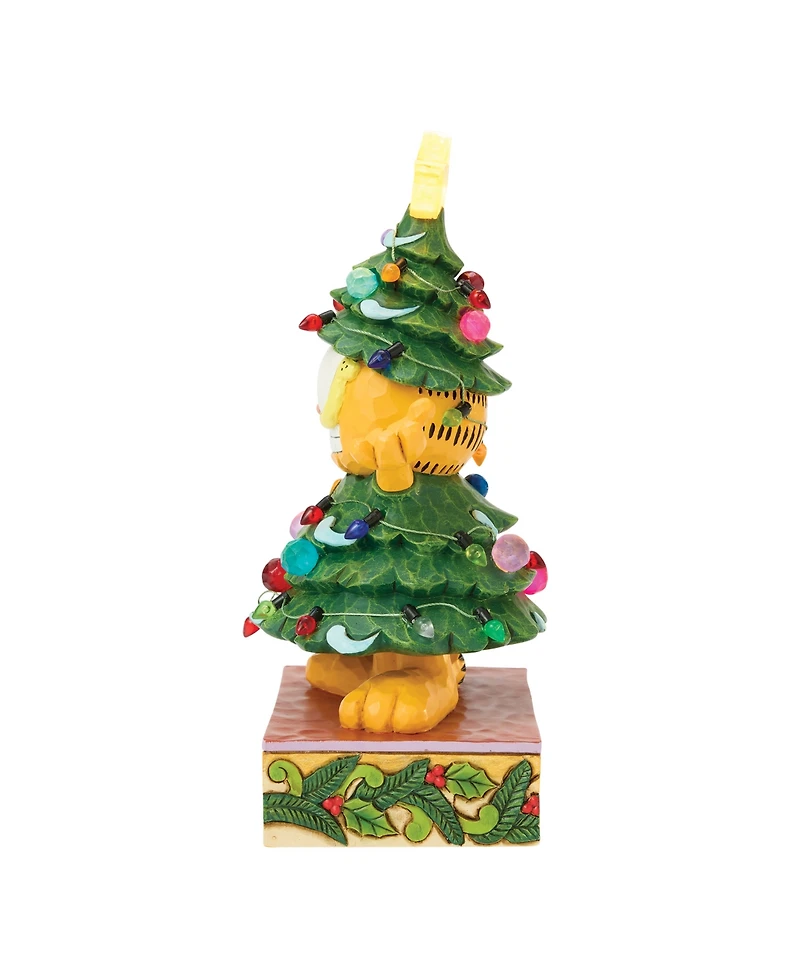 Jim Shore Garfield Dressed as Christmas Tree Figurine