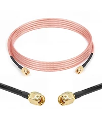 Lofree RG316 Low-Loss Flexible Coaxial Antenna Extension Cable for WiFi Routers/Gps/Sdr