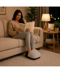 Ultra Plush Heated Foot Warmer & Massager - Cozy Relief Anytime, Anywhere