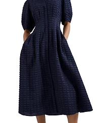 Phase Eight Women's Yasmine Collared Puff Sleeve Midi Dress