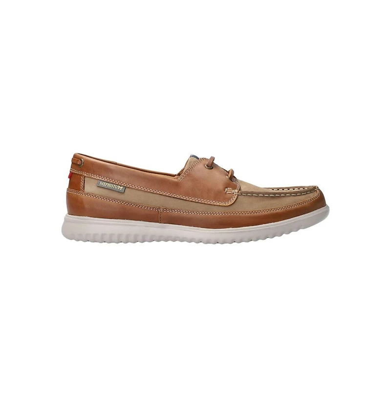 Mephisto Trevis Full-Grain Leather Round-Toe Boat Shoes
