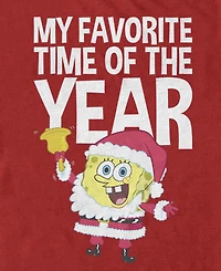 Fifth Sun Men's My Favorite Time Of The Year SpongeBob Graphic T-Shirt
