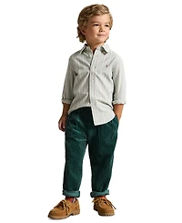 Polo Ralph Lauren Boys' 2T-7 Cotton Oxford Shirt and Corduroy Pants, 2-Piece Set